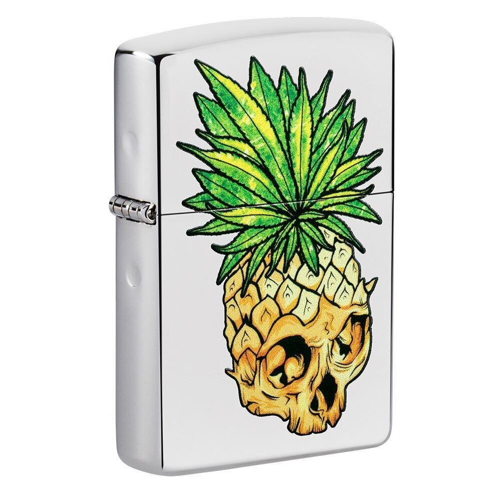 Bricheta Zippo 49241 Leaf Skull Pineapple