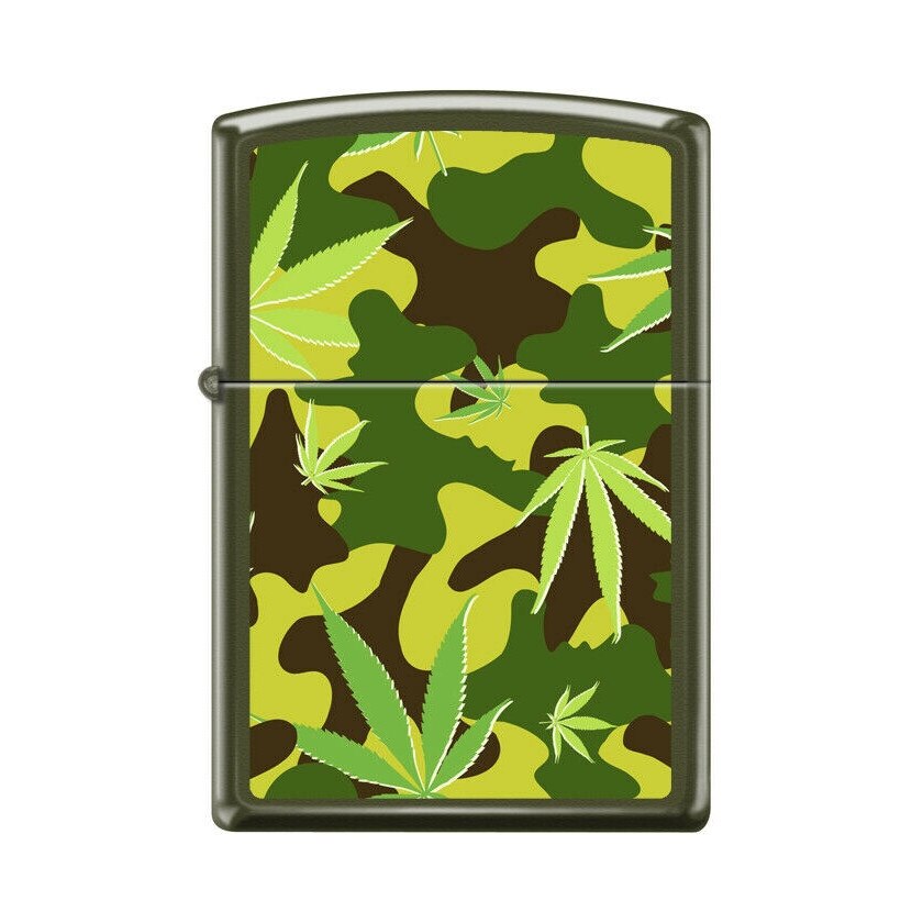 Bricheta Zippo 7817 Marijuana Leaf Camoflage