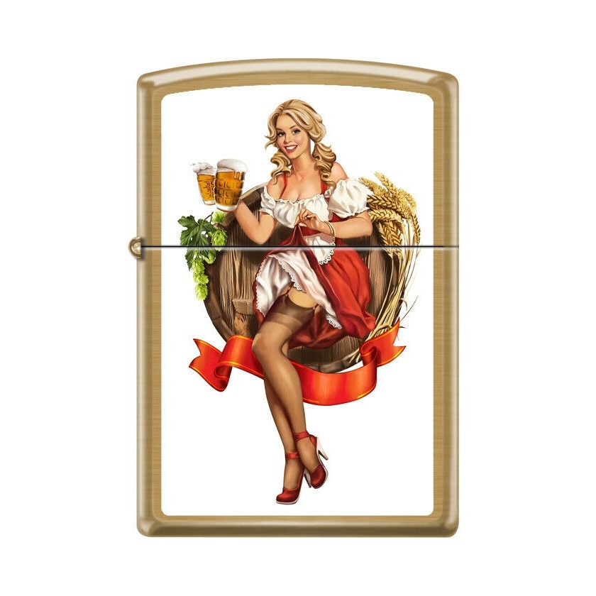 Bricheta Zippo 1382 Octoberfest Pinup Girl