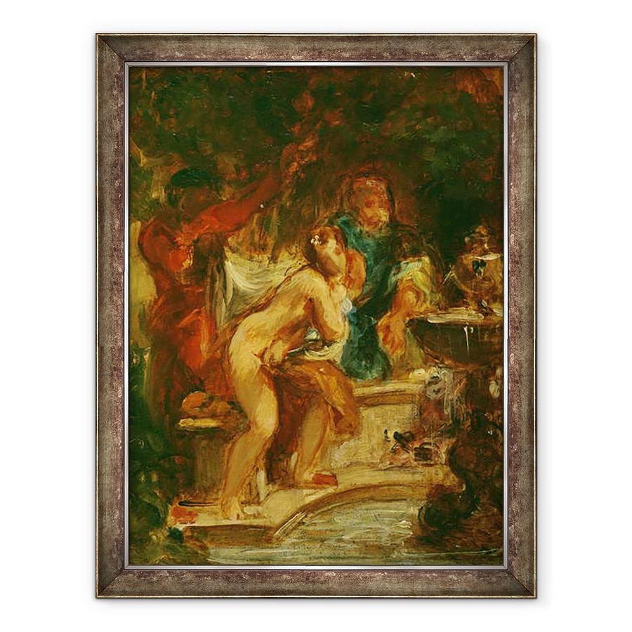 Tablou inramat - Ferdinand Victor Eugene Delacroix - Suzanne la Baile, 60 x 80 cm