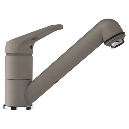 Baterie granit Schock Cosmo cu Dus Extractibil Beton, finisaj granit, rotatie tija la 150 grade