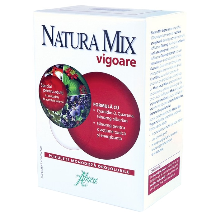 Supliment alimentar Natura Mix Adulti Vigoare Granule, 20 Plicuri
