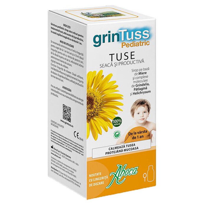 Sirop Grintuss Pediatric Poliresin, 180 grame