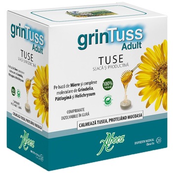 Supliment alimentar Grintuss Adulti Poliresin, 20 comprimate Supliment alimentar Grintuss Adulti Poliresin, 20 comprimate