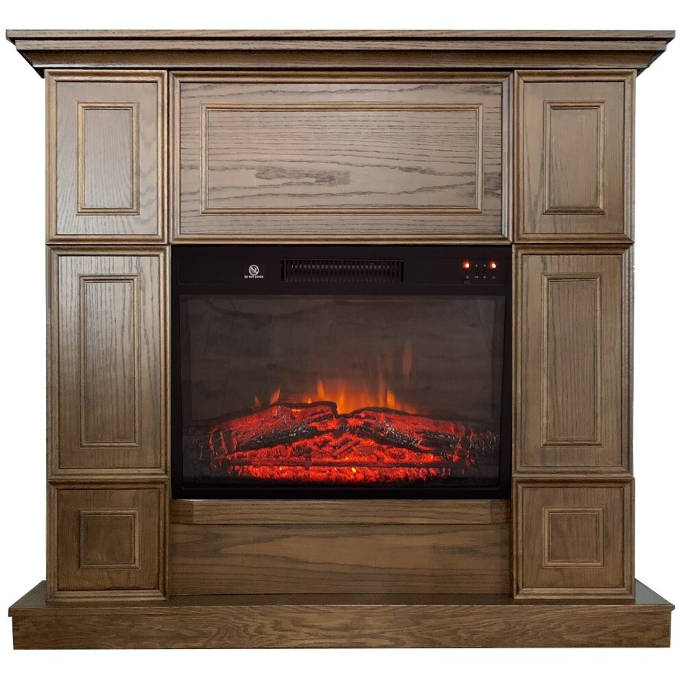 Semineu electric Hanna Oak stejar ElectricSun L110xH102cm