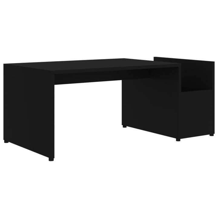Маса за кафе vidaXL, черна, 90х45х35 см, ПДЧ