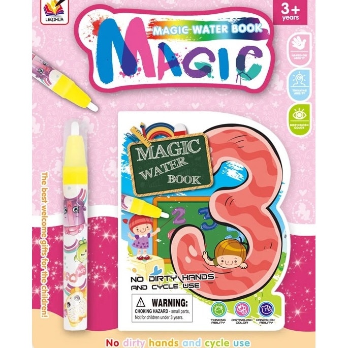 Water Magic- Carte de colorat cu apa: Numere