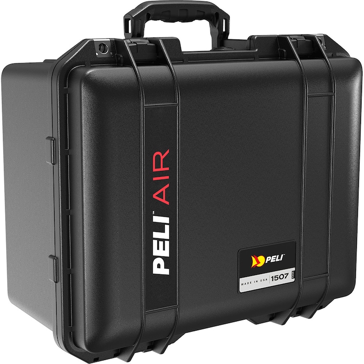 Peli Air Case 1507 твърда защитна чанта черна, с предварително нарязана гъба Pick'n'Pluck