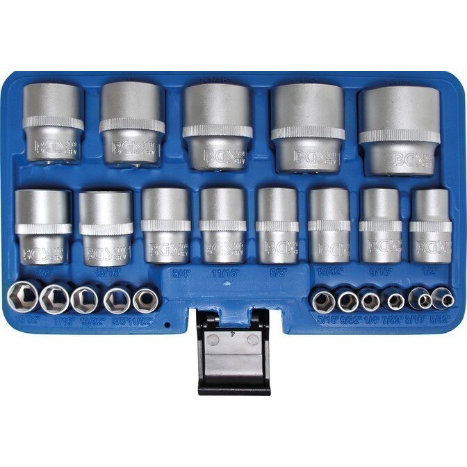 Set chei tubulare in Inch cu profil hexagon 5/32