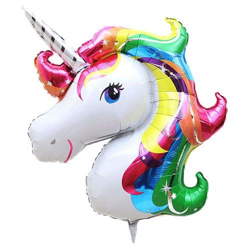 Balon din folie pentru petrecere Unicorn, 90 cm - Krista®