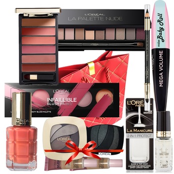 Set complet Machiaj L'Oreal Paris 12 piese Coral Kiss + Box Loreal Christmas Edition Set complet Machiaj L'Oreal Paris 12 piese Coral Kiss + Box Loreal Christmas Edition