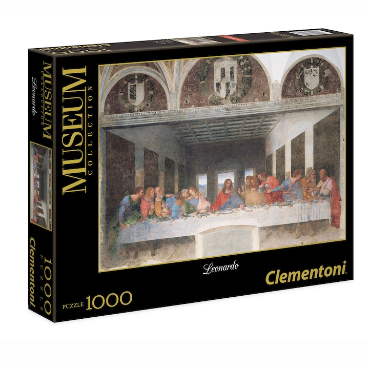 Пъзел Clementoni - Museum, Leonardo, Тайната вечеря, 1000 части