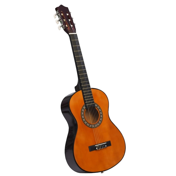 vidaXL klasszikus hársfa gitár kezdőknek és gyerekeknek 1/2 34