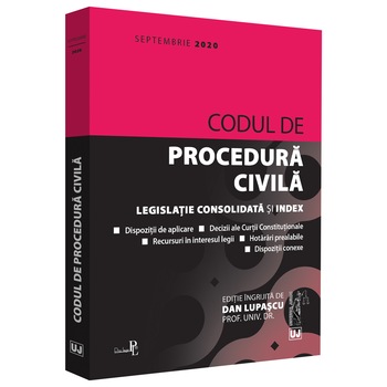 Codul de Procedura Civila septembrie 2020, Dan Lupascu Codul de Procedura Civila septembrie 2020, Dan Lupascu