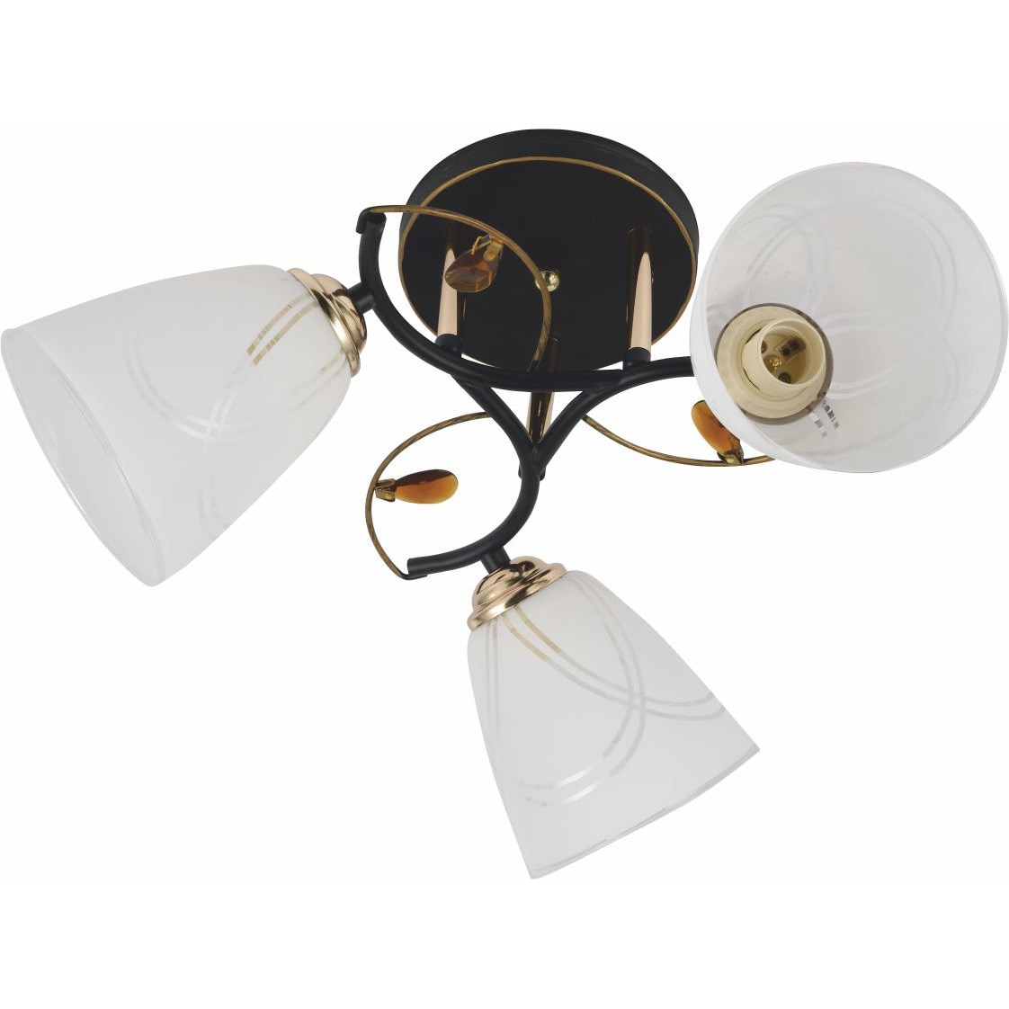 Lustra Klausen, VORTEX 3, Alb/Negru, LY-3403, E27, 3 x 11W