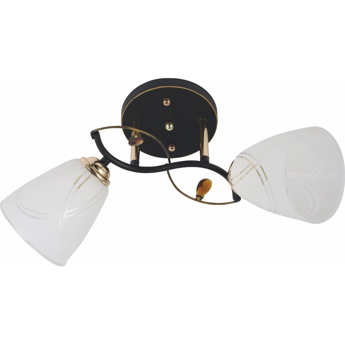 Lustra Klausen, VORTEX 2, Alb/Negru, LY-3402, E27, 2 x 11W