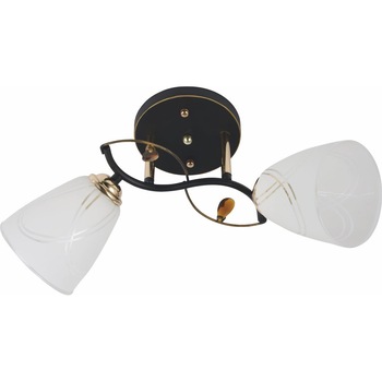 Lustra Klausen, VORTEX 2, Alb/Negru, LY-3402, E27, 2 x 11W Lustra Klausen, VORTEX 2, Alb/Negru, LY-3402, E27, 2 x 11W