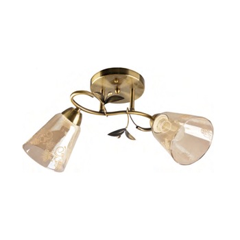 Lustra Klausen, CAMELIA 2, Bronz/Crem, LY-3383, E27, 2 x 11W Lustra Klausen, CAMELIA 2, Bronz/Crem, LY-3383, E27, 2 x 11W