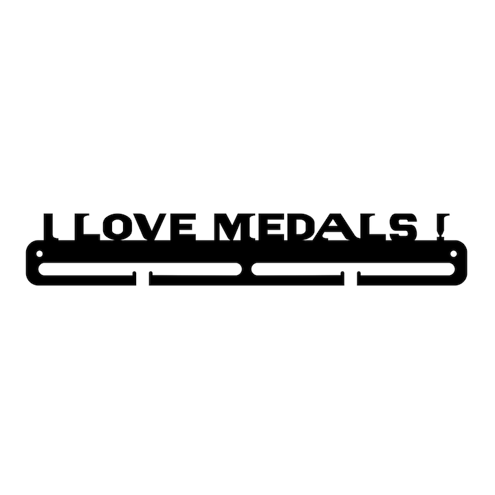 Suport pentru expunere medalii, JJ DISPLAYS, I Love Medals, metalic