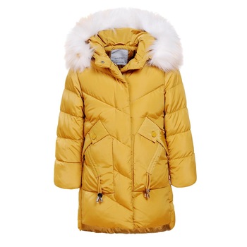 Geaca groasa fete, Galben, 104-110cm, 4-5ani Geaca groasa fete, Galben, 104-110cm, 4-5ani