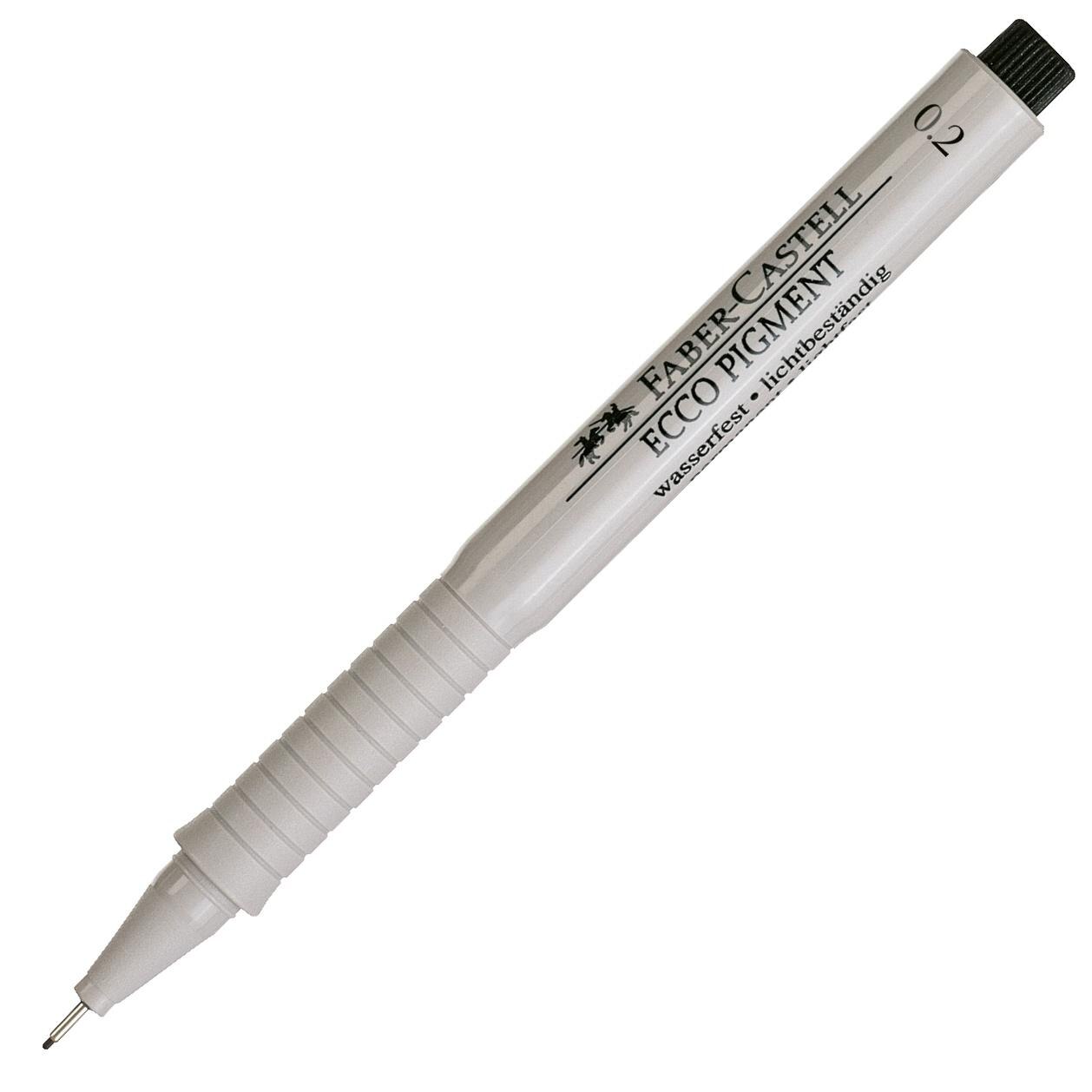 Liner Ecco Pigment Negru, 0.2mm, Faber-Castell