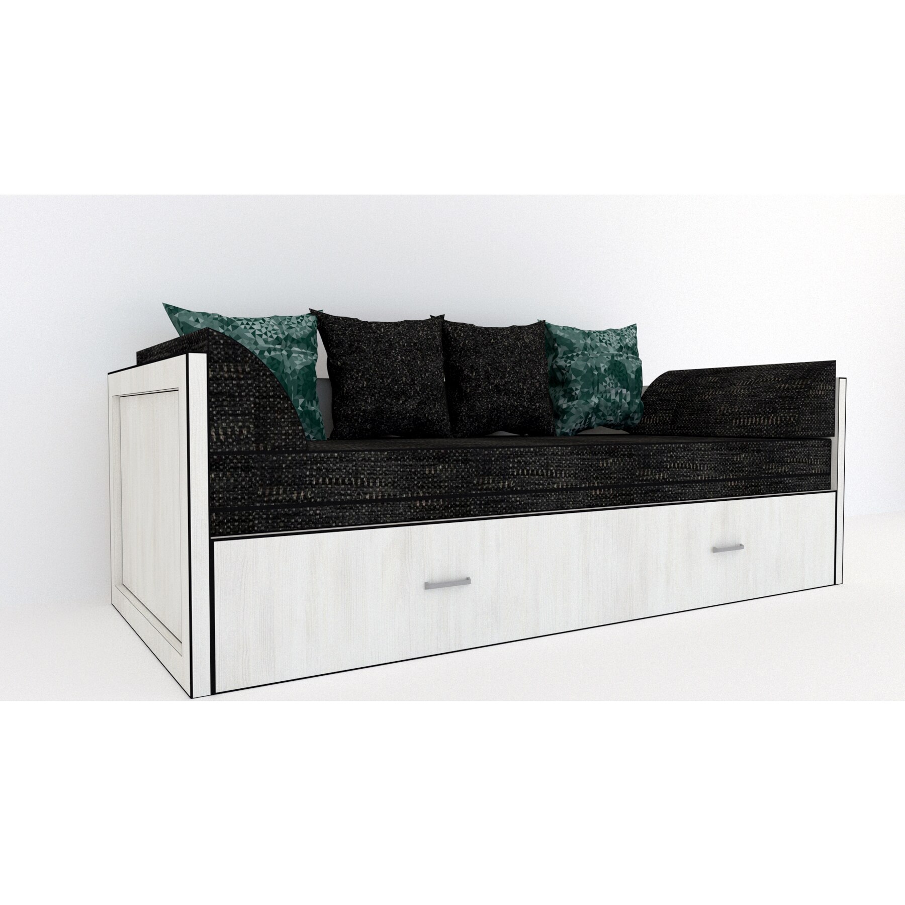 Canapea extensibila Genarom Costin Gen 121 / Decor 8508, 203 x 61 x 79.5 cm