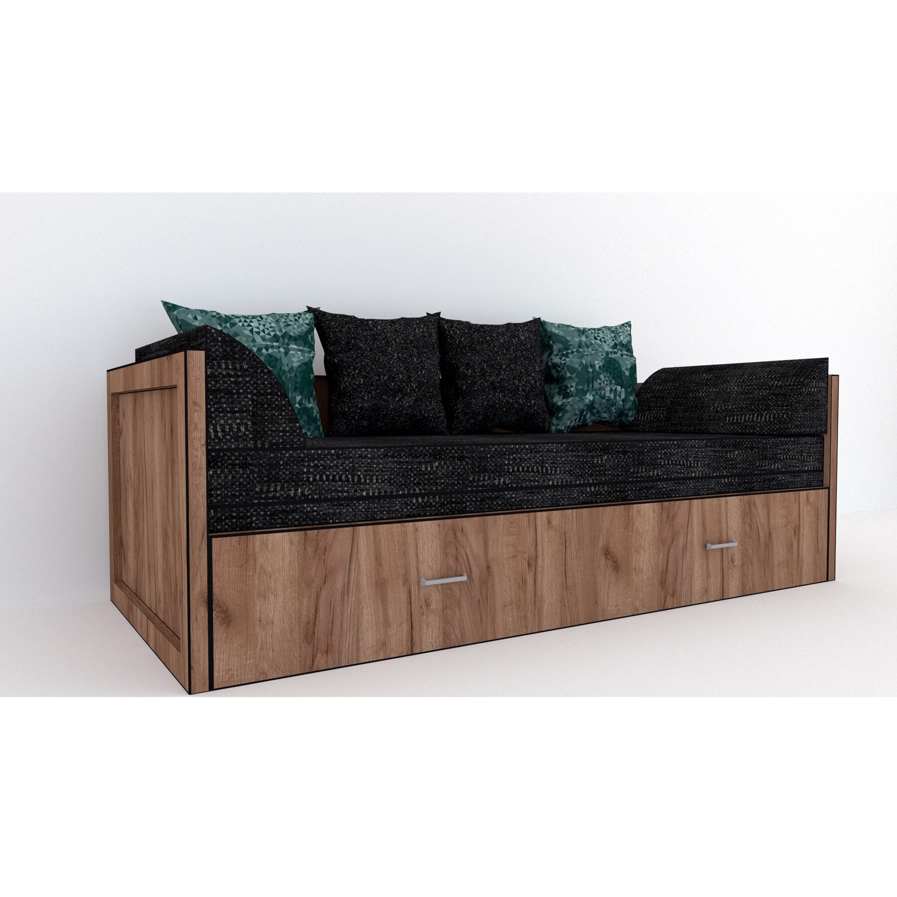 Canapea extensibila Genarom Costin Gen 121 / Decor K004, 203 x 61 x 79.5 cm