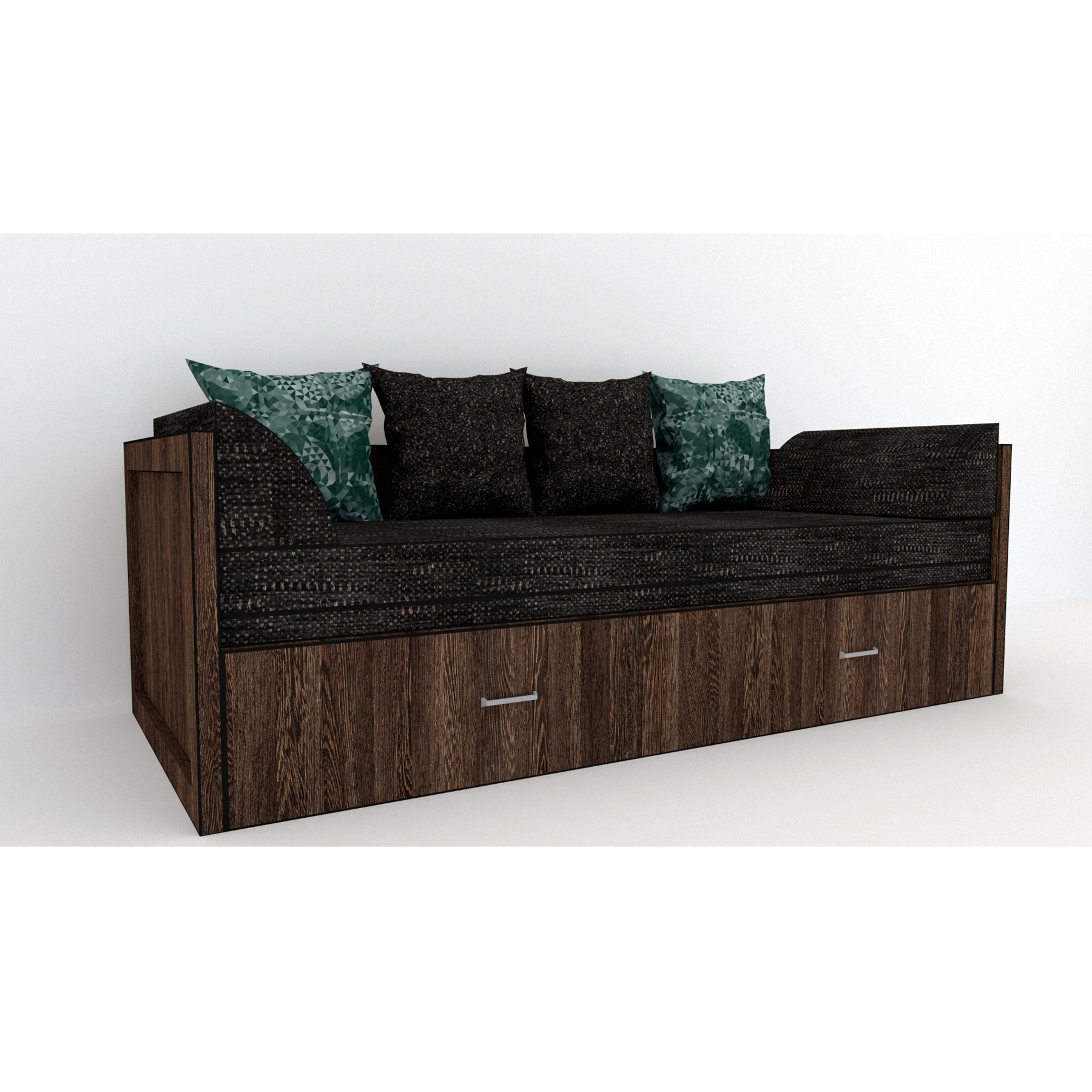 Canapea extensibila Genarom Costin Gen 121 / Decor 7648, 203 x 61 x 79.5 cm