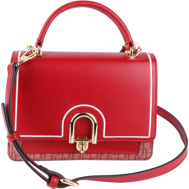 Geanta crossbody, pentru dama, din piele eco, AB-7052-1RD rosu