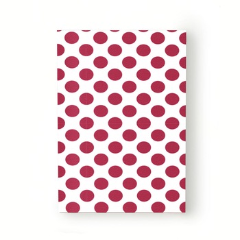 Caiet tip Agenda Heartwork cu muchie cusuta, Puncte polka rosii, Latime 140 mm x Inaltime 200 mm Caiet tip Agenda Heartwork cu muchie cusuta, Puncte polka rosii, Latime 140 mm x Inaltime 200 mm