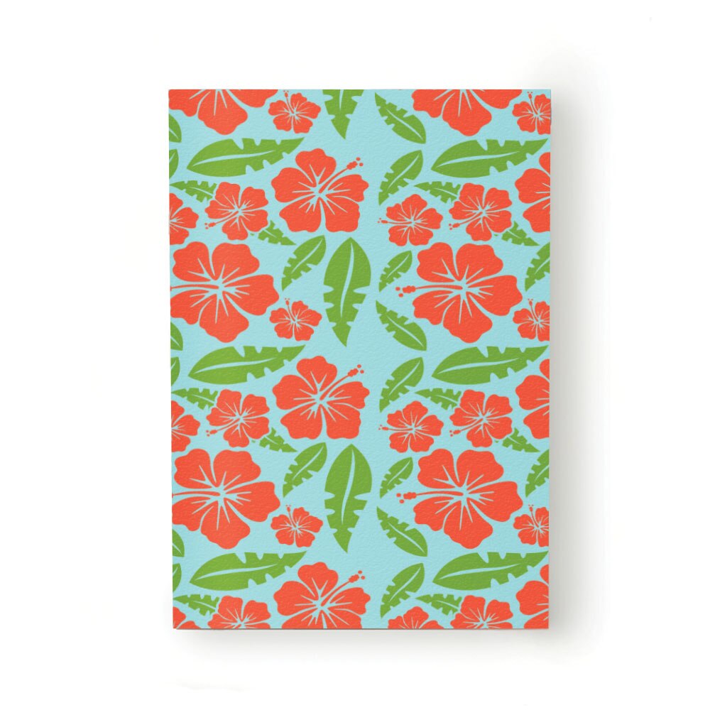 Caiet tip Agenda Heartwork cu muchie cusuta, Flori tropicale rosii, Latime 140 mm x Inaltime 200 mm