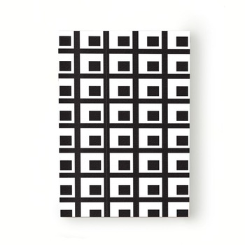 Caiet tip Agenda Heartwork cu muchie cusuta, Patrate duble alb negru, Latime 140 mm x Inaltime 200 mm Caiet tip Agenda Heartwork cu muchie cusuta, Patrate duble alb negru, Latime 140 mm x Inaltime 200 mm