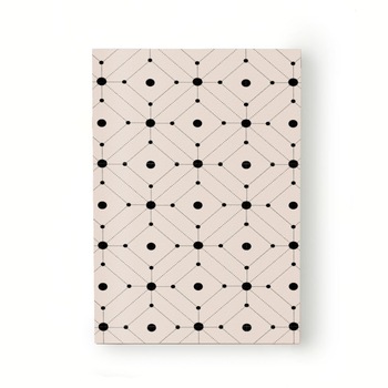 Caiet tip Agenda Heartwork cu muchie cusuta, Minimalist puncte negre, Latime 140 mm x Inaltime 200 mm Caiet tip Agenda Heartwork cu muchie cusuta, Minimalist puncte negre, Latime 140 mm x Inaltime 200 mm