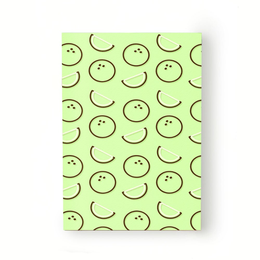 Caiet tip Agenda Heartwork cu muchie cusuta, Contur nuca de cocos, Latime 140 mm x Inaltime 200 mm