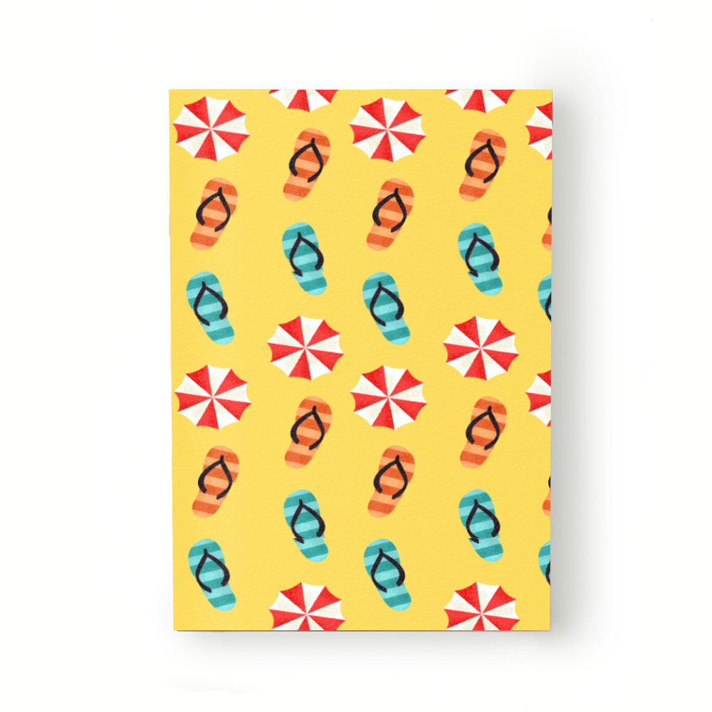 Caiet tip Agenda Heartwork cu muchie cusuta, Motive de plaja, Latime 140 mm x Inaltime 200 mm