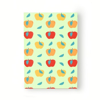 Caiet tip Agenda Heartwork cu muchie cusuta, Mere si frunze verzi, Latime 140 mm x Inaltime 200 mm Caiet tip Agenda Heartwork cu muchie cusuta, Mere si frunze verzi, Latime 140 mm x Inaltime 200 mm