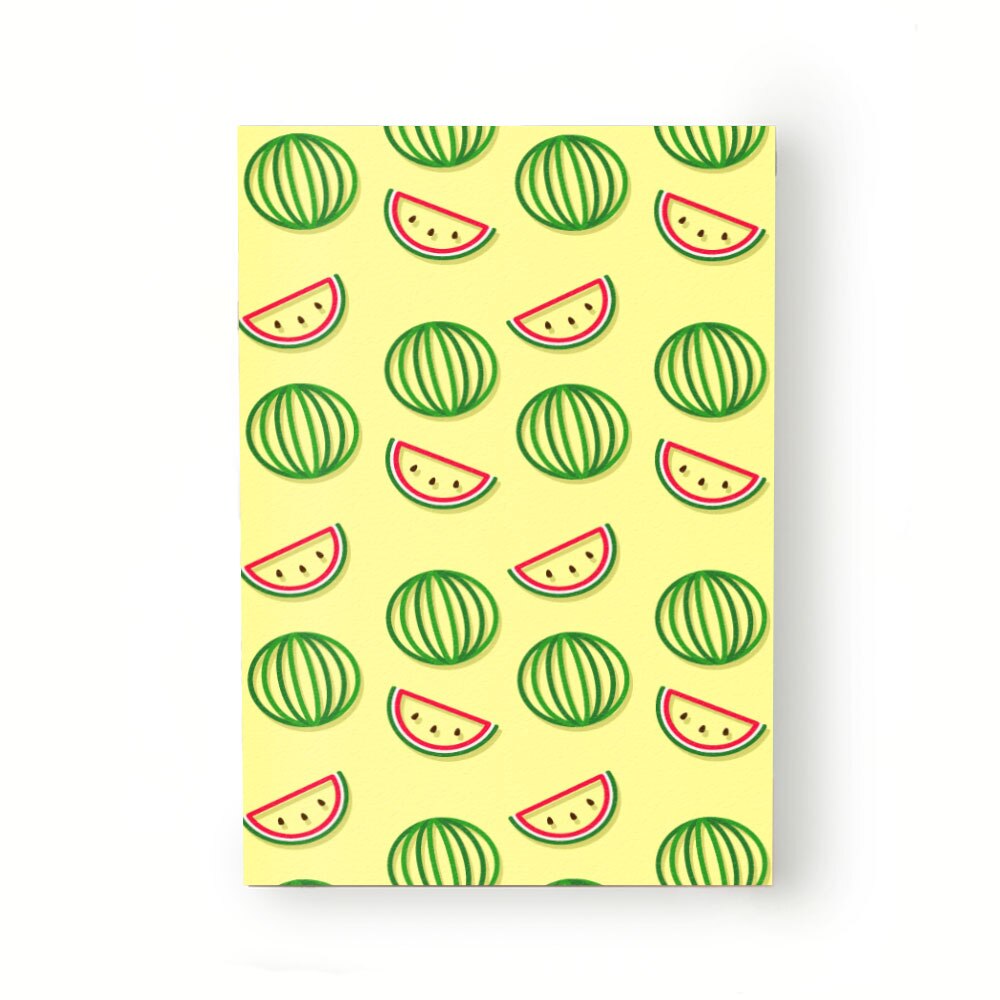 Caiet tip Agenda Heartwork cu muchie cusuta, Pepene fundal galben, Latime 140 mm x Inaltime 200 mm