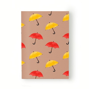 Caiet tip Agenda Heartwork cu muchie cusuta, Umbrele colorate, Latime 140 mm x Inaltime 200 mm Caiet tip Agenda Heartwork cu muchie cusuta, Umbrele colorate, Latime 140 mm x Inaltime 200 mm