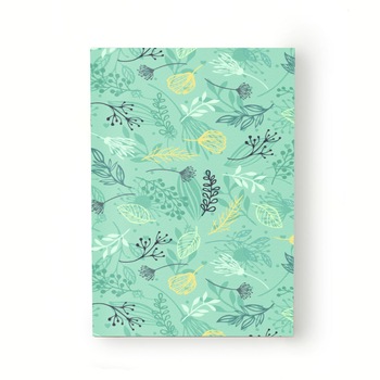 Caiet tip Agenda Heartwork cu muchie cusuta, Elemente naturale plante verzi, Latime 140 mm x Inaltime 200 mm Caiet tip Agenda Heartwork cu muchie cusuta, Elemente naturale plante verzi, Latime 140 mm x Inaltime 200 mm