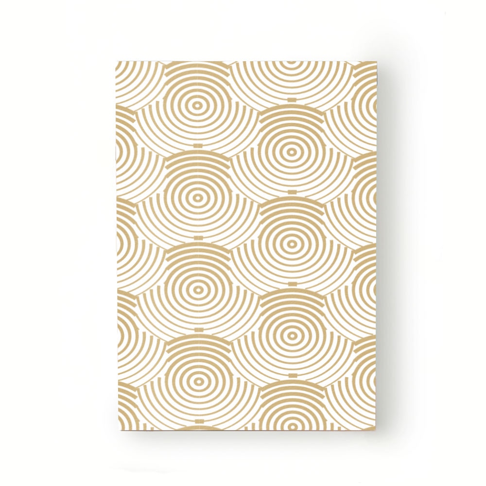 Caiet tip Agenda Heartwork cu muchie cusuta, Discuri aurii, Latime 140 mm x Inaltime 200 mm