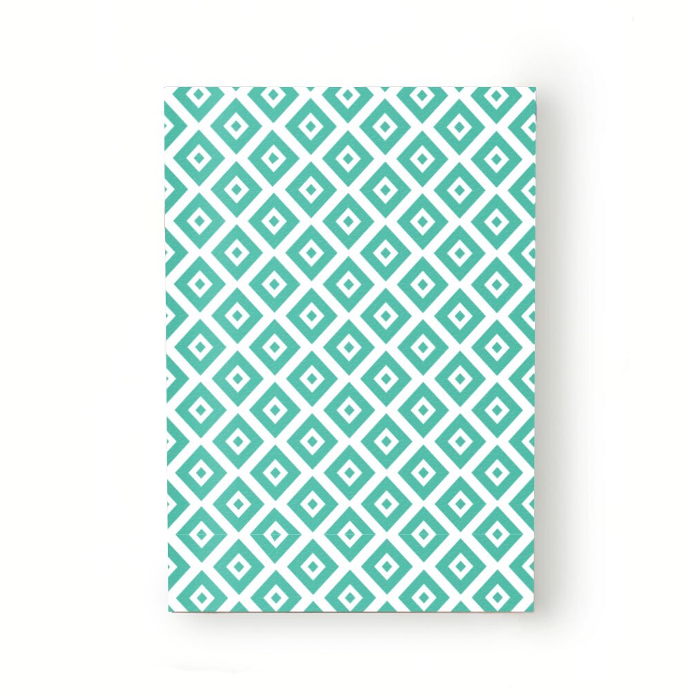 Caiet tip Agenda Heartwork cu muchie cusuta, Romb verde deschis, Latime 140 mm x Inaltime 200 mm