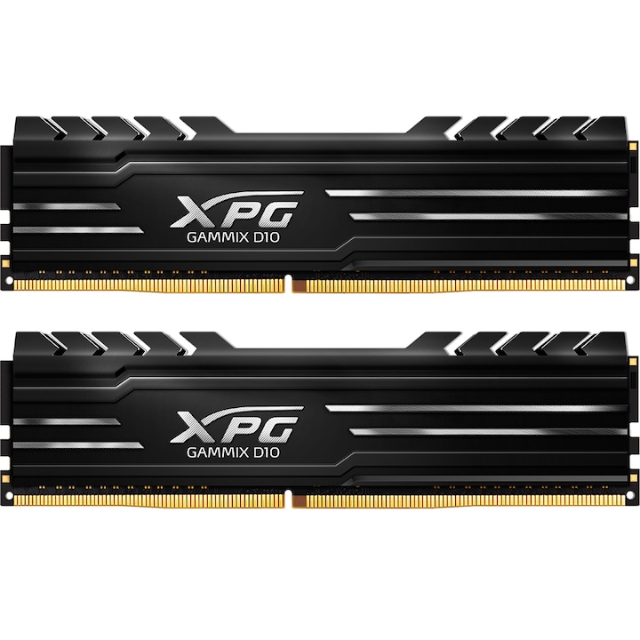 Памет ADATA XPG GAMMIX D10 Black, 16GB DDR4, 3200MHz CL16, Dual Channel Kit