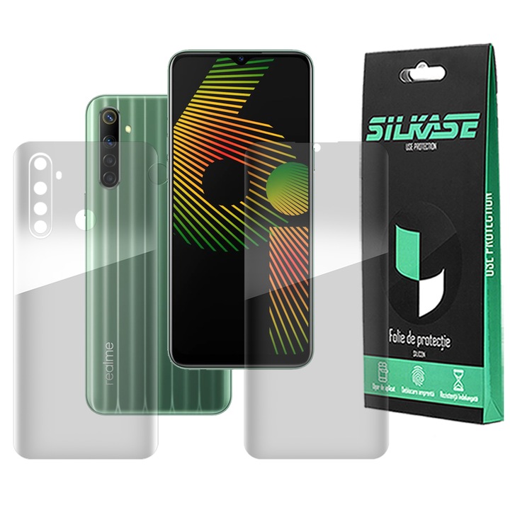Комплект 2 фолиа SILKASE за Realme 6i, защита на телефона, възобновяем силикон