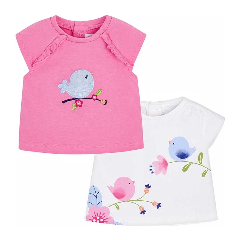 Set tricouri Mayoral cu maneca scurte bebe nou-nascut, multicolor, 2-4 luni