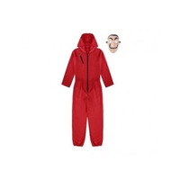 Costum si masca pentru adulti La Casa de Papel Rosu M