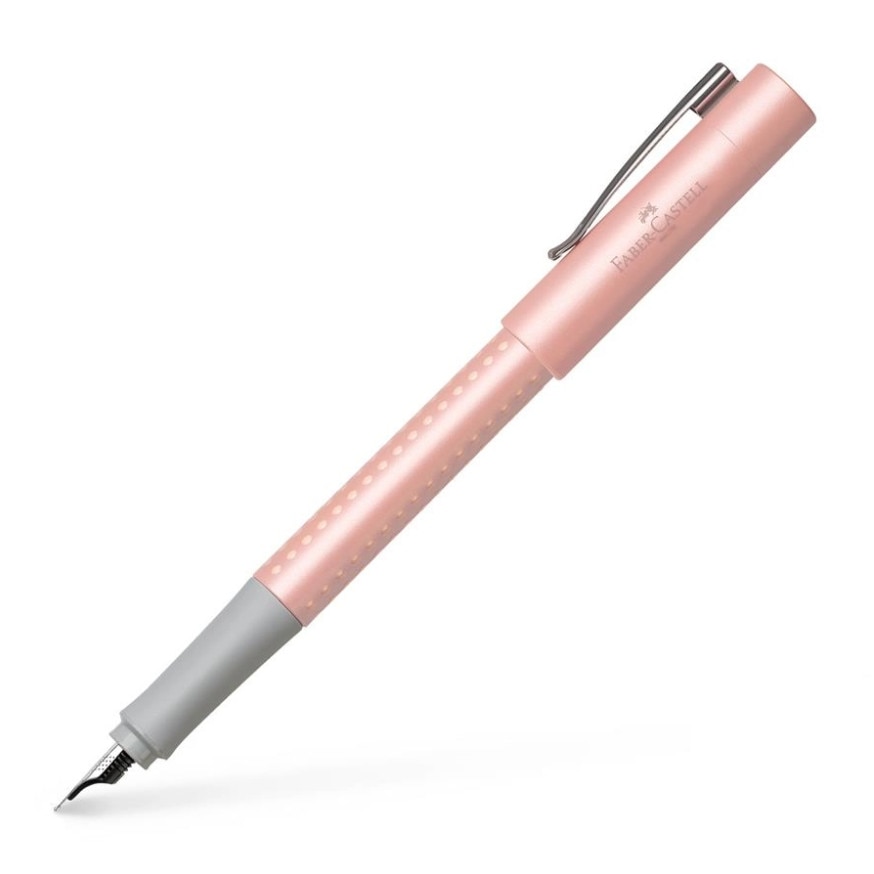 Stilou Grip 2011 Pearl, Rose, Grosime Varf F, Faber-Castell