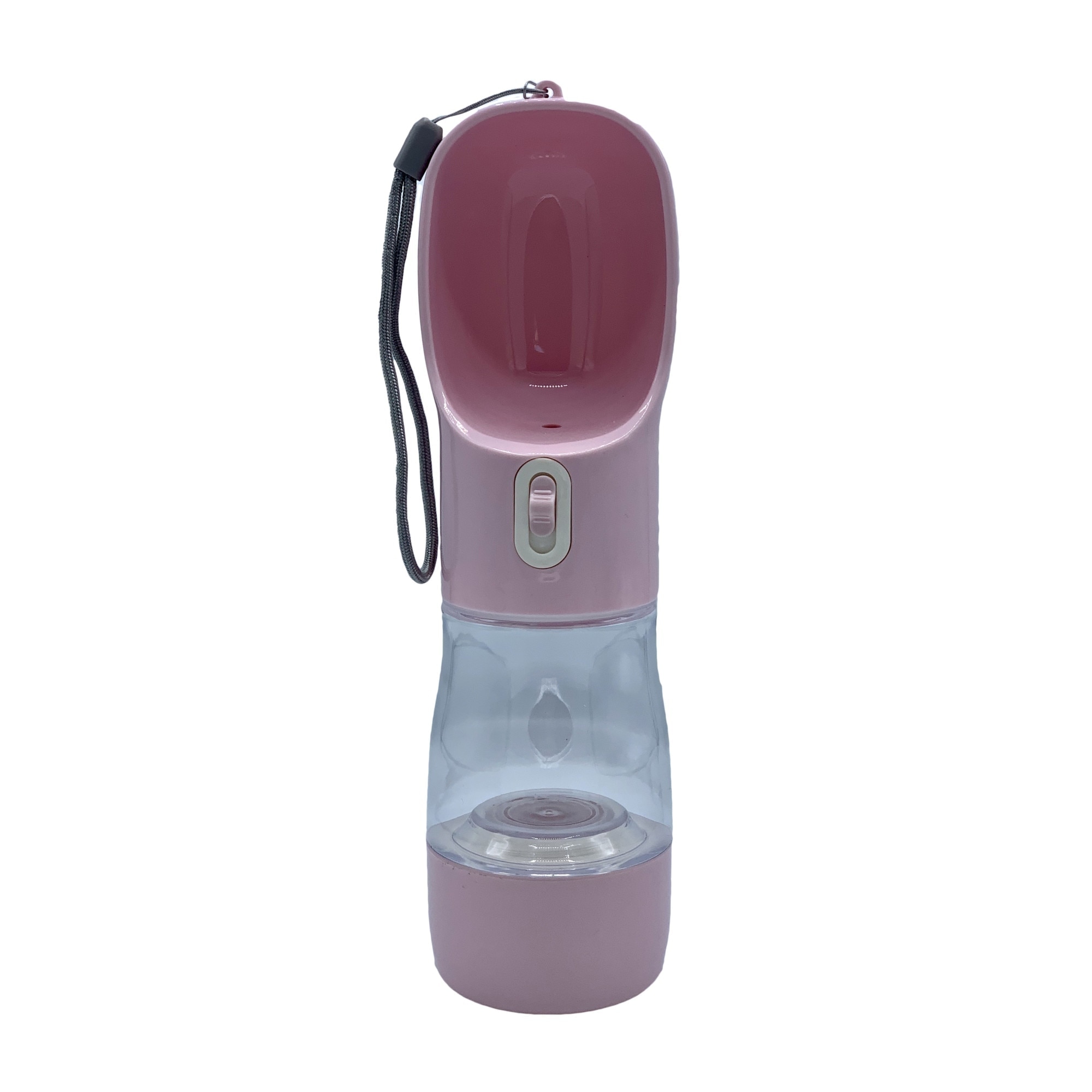 Recipient portabil de apa si hrana 550ml Roz