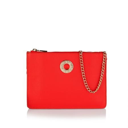 Genta dama, RSL5662, Piele naturala, Rosu