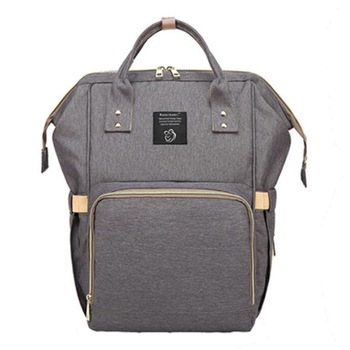 Rucsac multifunctional pentru bebelusi, copii si parinti, Din material textil Oxford, Impermeabil, 42 x 18 x 27 cm, Gri / Bej Rucsac multifunctional pentru bebelusi, copii si parinti, Din material textil Oxford, Impermeabil, 42 x 18 x 27 cm, Gri / Bej