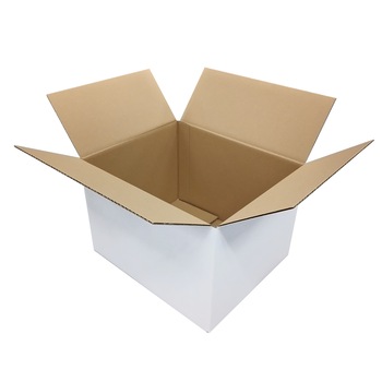 Cutie carton ondulat alb, CO3, , 300x250x200 mm Cutie carton ondulat alb, CO3, , 300x250x200 mm